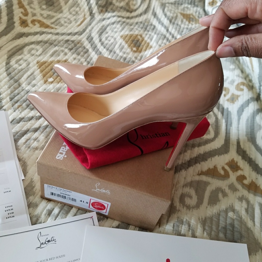 🌹 SOLD🌹 Louboutin Nude Pigalle- 100mm